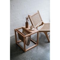 [ẢNH THẬT] Bàn trà sofa, kệ đầu giường có ngăn da để sách tiện lợi