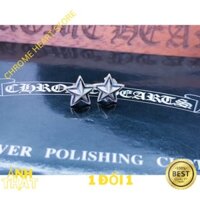 [Ảnh Thật] Bông tai Chrome Heart Star - ngôi sao bạc 925 cao cấp fullbox -Chrome Heart Store