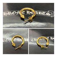 [Ảnh Thật] Bông tai Chrome Heart Tròn mạ vang 22K cao cấp fullbox.