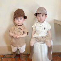 [Ảnh thật] C260 SET BA LỖ CỔ POLO GẤU NGỰC