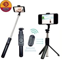 [Ảnh Thật] Chân Đế Kiêm Gậy Selfie Bluetooth Có Điều Khiển Từ Xa, Kẹp Điện Thoại Xoay 360 Độ Q07