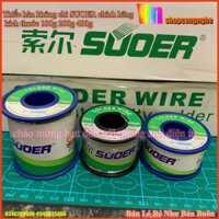 [Ảnh thật] [Chính hãng] Thiếc hàn không chì SUOER chính hãng kích thước 100g 200g 400g