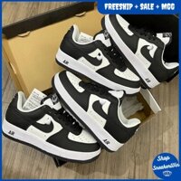 (Ảnh thật + có quà tặng) Giày thể thao sneaker Air Force 1 Black White cổ thấp siêu đẹp dành cho nam và nữ