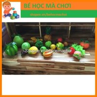 [ẢNH THẬT] Combo trái cây hoa quả nhựa bày mâm ngũ quả dạy các bé mầm non, trang trí - LOẠI TO NHƯ THẬT