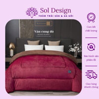 (Ảnh thật cuối) Chăn Nhung Tuyết Vân Sóng 3 Lớp Nặng 3.5KG Chăn Đại Hàn Ấm Áp Kèm Túi Xách