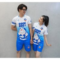 [ẢNH THẬT] Đồ bộ mặc nhà Doremon màu xanh MS 14 - Eros Sport