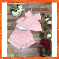 [ẢNH THẬT] ( ĐỒ NỮ ĐẸP ) SET BỘ ĐỒ NGỦ 2 DÂY PHỐI REN SIÊU SEXY