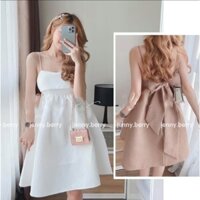 (ẢNH THẬT ĐỘC QUYỀN) Daisy dress - Đầm nữ váy nữ hai dây cúp ngực thắt nơ sau lưng