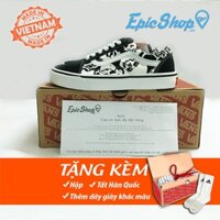(Ảnh thật+Full box) Giày Old skool đầu lâu đen trắng