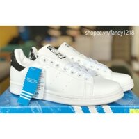 [ẢNH THẬT + FULLBOX + FREESHIP] Giày STAN SMITH GÓT ĐEN [TẶNG HỘP+TEM TÁC,GIẤY GÓI ]