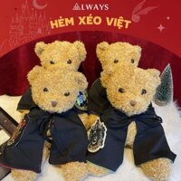 [ẢNH THẬT] Gấu bông phù thủy - Khoác áo chùng 4 nhà - Vải cotton mềm mịn - ALWAYS STORE