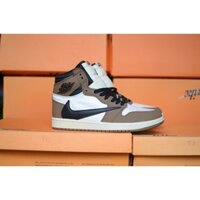 [Ảnh thật] Giày JD Travis Scott nâu, cổ cao