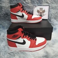 [Ảnh thật] giầy thể thao Air jordan 1 retro high cổ cao đỏ trắng