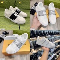 [ảnh thật] Giầy Vanlentino nam đính đinh phản quang siêu hot_Giầy buộc dây nam đính đinh