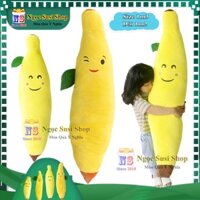 [ẢNH THẬT] GỐI ÔM TRÁI CHUỐI CUTE CAO CẤP DỄ THƯƠNG SIZE ĐẠI 1M3 DÀI 1M2 ÔM NGỦ - THÚ NHỒI BÔNG TRÁI CHUỐI