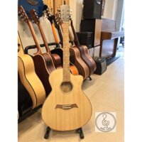 [ẢNH THẬT- HÀNG CÓ SẴN]Đàn guitar aucostic phổ thông gỗ nguyên miếng giá rẻ cho người mới tập SL12 -màu gỗ dáng khuyết