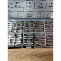 [Ảnh thật] hộp cầu chì thủy tinh 5x20mm , số lượng 200c đủ ample