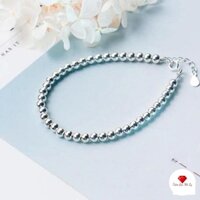 [ẢNH THẬT] Lắc tay bạc,Vòng tay bi trơn, bi phay bạc 990 sáng bóng