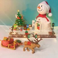 [Ảnh thật] Lego ngôi nhà giáng sinh 573 chi tiết - Hãng Sembo Block