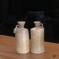 [Ảnh thật] Mẫu bình hoa gốm mộc nâu MIO Decor (độc bản)