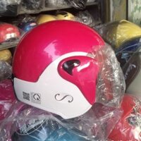 Ảnh thật Mũ bảo hiểm cả đầu GRS A318 chuẩn xịn màu hồng đậm