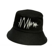 Ảnh Thật  Mũ nón bucket tròn vành thêu siêu đẹp Nam Nữ nhiều mẫu - phong cách Ulzzang Unisex - Hiền Linh Shop - Đen cầu vồng - Freesize