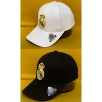 Ảnh thật mũ nón lưỡi trai Real madrid logo thêu nổi form cứng