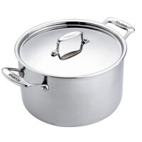 Ảnh thật Nồi inox đáy từ cao cấp Scanpan Fusion 20cm-3.2L 74252000, đúc liền 5 lớp, tay cầm chống nóng, dùng máy rửa bát