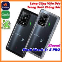 [Ảnh Thật] Ốp Lưng Xiaomi Black Shark 5/ 5 PRO Lưng Cứng Viền Màu Dẻo Trong Suốt Chống Sốc