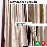 [ẢNH THẬT] Rèm Linen Mộc Phối Hoa Nhí Vintage Rèm Mộc Vintage Rèm Linen Hoa Nhí Vintage