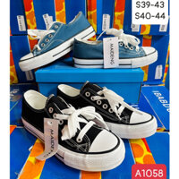 [Ảnh thật, Sẵn] Giày Sneaker, Giày Thể Thao, giày bata Nam vải Canvas Hộp Xịn kiểu trơn đơn giản thời trang A1058👟👟