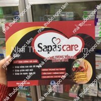 [Ảnh thật] Sapascare Đông Trùng Yến Sào Hồng Sâm hộp 60 viên