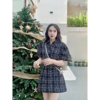 [Ảnh thật ]SÉT BỐ ĐEN HỒNG TRẮNG KIM TUYẾN Hott trend 2022