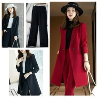 [Ảnh thật] Set Bộ Vest Nữ 3 Món Áo Và Quần Dài Sang Trọng Hàng Tuyển Chọn ST4537