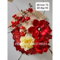 (ảnh thật) Sét Phụ Kiện Tháp Nước Mộc Lan Vip kèm quạt ,đế , làm Tháp bánh ngày Tết Mẫu Mới