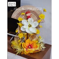 (ảnh thật) Sét Phụ Kiện Tháp Nước Mộc Lan Vip kèm quạt ,đế , làm Tháp bánh ngày Tết Mẫu Mới
