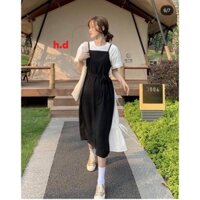 (ảnh thật) Sét váy yếm 2 dây siêu đẹp tặng kèm áo trong cá tính