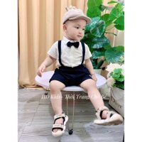 [ẢNH THẬT] SET YẾM SƠ MI CÔNG TỬ NHÍ, BỘ ĐỒ BÉ TRAI MÙA HÈ