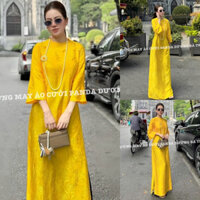 [ẢNH THẬT SHOP CHỤP 1000%] ÁO DÀI NỮ LỤA T.Ơ.TẰM NHA XÁ HỶ DƠI VÀNG TƯƠI FORM SUÔNG MỀM MỊN CAO CẤP ĐI TIỆC, CƯỚI HỎI