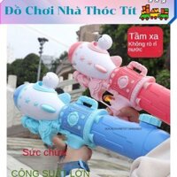 [ẢNH THẬT - SIZE 35CM - ĐẸP] Súng nước cơ đồ chơi Phi hành gia, súng bắn nước mang đi biển