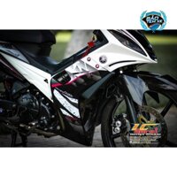 [Ảnh thật] TEM RỜI mẫu Spark hồng cho Exciter 135 trắng đen - tem cao cấp không bay màu