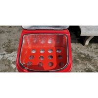 [Ảnh thật] Thùng giao hàng giữ nhiệt có khay đựng ly