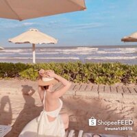 ẢNH THẬT TRẢI SÀN - MAXI TRẮNG CỔ YẾM