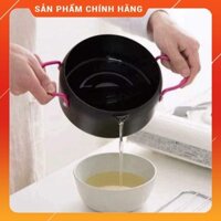 [ẢNH THẬT TỰ CHỤP] Nồi Chiên Rán Lọc Dầu NCD Xuất Nhật Chống Dính Có Vỉ Gác Mỡ Siêu Tiện Dụng