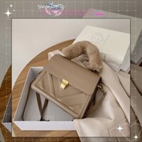 ✧Ảnh thật✧ Túi xách nữ đeo chéo quai lông sang chảnh phong cách cổ điển TX021 Xưởng Của Vi
