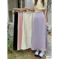 [Ảnh thật] Váy lụa dài tết Váy lụa form đẹp cho nàng tiểu thư sang chảnh