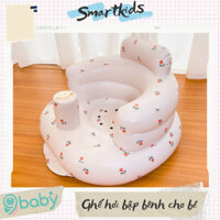 [ẢNH THẬT + VIDEO] Ghế hơi tập ngồi cho bé, ghế phao tập ngồi cho bé từ 4 tháng tuổi 9BABY mẫu Tuylip