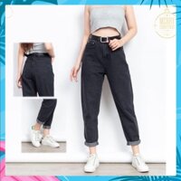 [ẢNH THẬT+VIDEO] Quần Jean Baggy Khói Trơn Basic -  Quần Baggy Nữ Năng Động Mã OH11