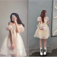 [Ảnh thật/ video ] Váy công chúa bồng bềnh đầm xoè kiểu dáng thiết kế tiểu thư