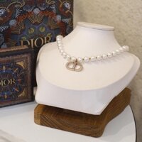 (ảnh thật) Vòng cổ CD ngọc trai nhân tạo đính đá siêu cấp, dây chuyền nữ dễ đeo sang chảnh, choker nữ hàng loại 1